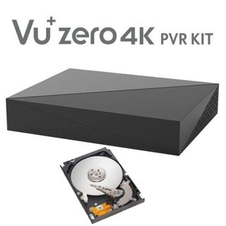 VU+ Zero 4K 1x DVB-C/T2 Tuner Linux Receiver UHD 2160p inkl. 1TB Festplatte