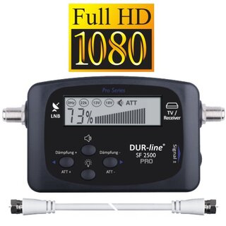 DUR-line SF 2500 Pro Satfinder DVB-S, DVB-S2  4K UHDTV