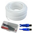 50 Meter Megasat Koaxialkabel Sat Kabel 135db 5 Fach...