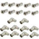 10x F-Stecker 7mm + 10x F-Quickwinkelstecker 90°