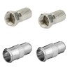 2x F-Stecker 7mm + 2x F-Schnellstecker Quick F-Stecker 7mm