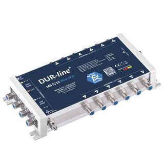 DUR-line MS 5/12 blue eco - Multischalter ( Betrieb ohne Netzteil ) 4K 8K tauglich