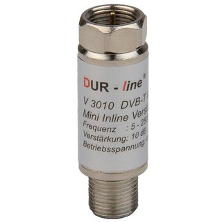 Dur-Line Mini Inline-Verstrker V3010 10 dB  fr SAT und DVB-T
