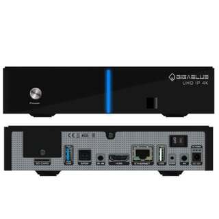 GigaBlue UHD IP 4K USB HDMI SD Karte Multiroom Ultra HD IP Box Receiver Schwarz ohne Tuner