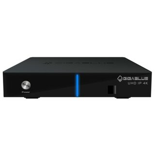 GigaBlue UHD IP 4K Dual DVB-S2X Tuner USB HDMI SD Karte Multiroom Ultra HD IP Box Receiver Schwarz