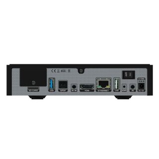 GigaBlue UHD IP 4K Dual DVB-S2X Tuner USB HDMI SD Karte Multiroom Ultra HD IP Box Receiver Schwarz
