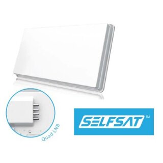 SelfSat Flachantenne H30D4 Quad Antenne HD-Ready