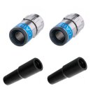 2x F-Stecker 6.5mm bis 7.2mm Cabelcon F-56 5.1 Self...