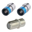 2x F-Stecker 6.5mm bis 7.2mm Cabelcon F-56 5.1 Self...