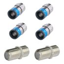 4x F-Stecker 6.5mm bis 7.2mm Cabelcon F-56 5.1 Self...