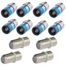 8x F-Stecker 6.5mm bis 7.2mm Cabelcon F-56 5.1 Self...