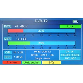 SUMMIT SCT 845 Satfinder Messgert DVB-S/S2/T/T2/C 4K 8K 1080p 2160p