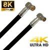 TV Antennenkabel Koaxkabel RG6 Winkel Stecker Winkel Kupplung135dB HD 4K 8k HQ 7mm Schwarz 37m